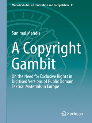 cover image of A Copyright Gambit